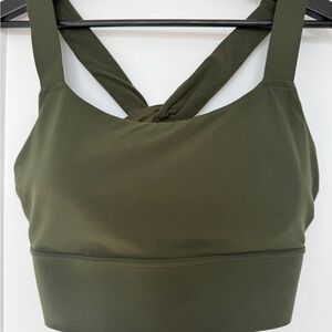 NWOT Athleta Warrior Twist Longline Sports Bra D-DD Size L